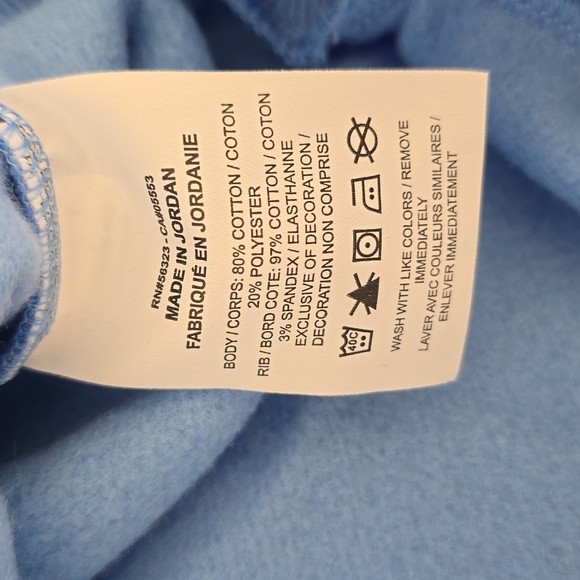 Nike Kids Pullover Hoodie Sweater Baby Blue Sportswear Club Fleece Size L - Picture 6 of 9